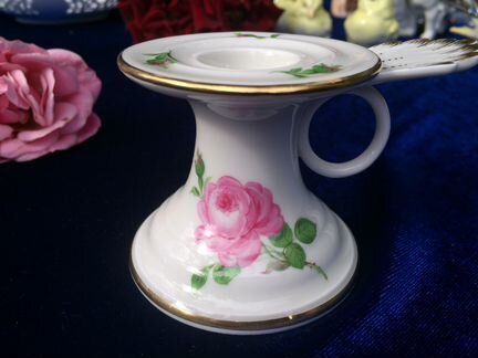 Meissen Немецкие подсвечники Розы фарфор