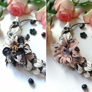 Колье-трансформер натуральная кожа