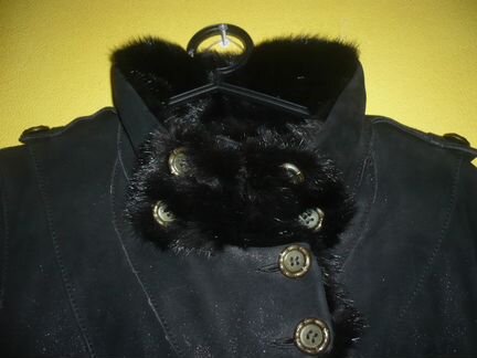 Дубленка натуральная миллитари 44-46