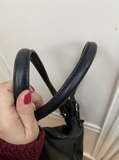 Сумка coccinelle черная макси кожа оригинал