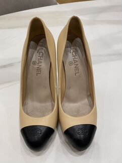 Туфли женские 39/5 бежевые chanel