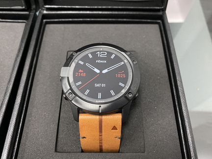 Garmin Fenix 6X Sapphire Black Leather / 6X Solar