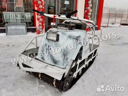 Новый мотобуксировщик-мотособака бурлак-M патриот