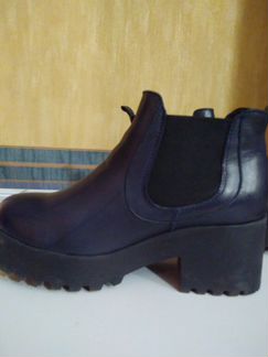 Ботильоны кожаные