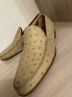 Туфли a.testoni страус оригинал,43 размер