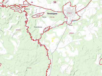 Карта урочищ пермского края