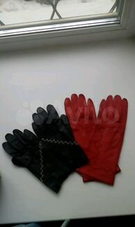 Перчатки кожа