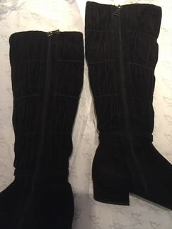 Замшевые сапоги Prada оригинал