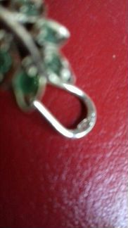 Серьги с изумрудами