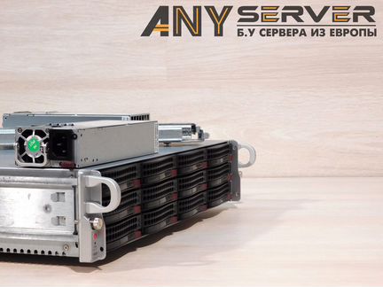 Сервер Supermicro 6028U 2xE5-2690v3 128Gb 12x3.5