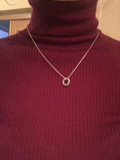 Кулон с цепочкой Swarovski