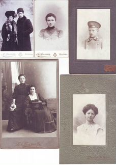 Старинные фотографии. Кабинеты и визитки