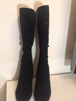 Зимние замшевые сапоги 38 р