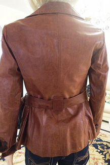 Кожаный жакет куртка Karen Millen Size UK 10