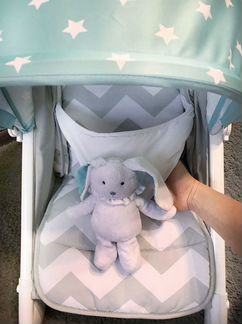 Шезлонг люлька Happy Baby Bouncer новый