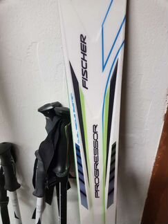 Горные лыжи fischer progressor ботинки палки сумка