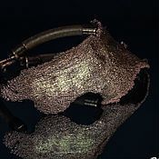 Крупный браслет из омеднённой коры платана