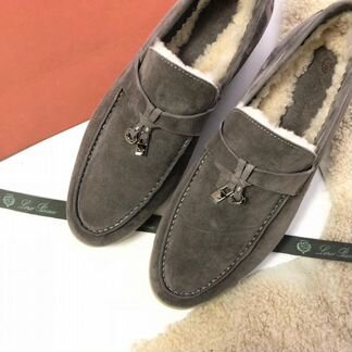 Loro Piana зимние лоферы с мехом