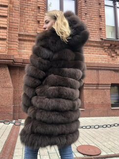 Шуба из песца