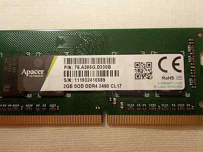 Ddr4 2400 cl17. 2gb sod ddr4 2400 cl17.