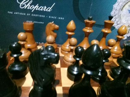 Шахматы СССР, дерево, доска 40Х40