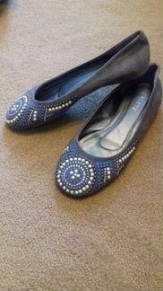 Балетки замшевые новые