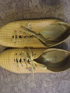 Туфли горчичные