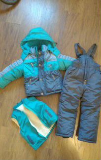 Зимний комплект (куртка, полукомбинизон, жилетка)