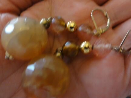 Браслет, колье и серьги с натуральными камнями