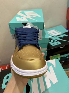 Nike Sb X Supreme Dunk Low Navy Gold Blue 2019
