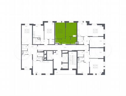 1-к квартира, 38.2 м², 6/22 эт.