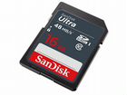 Флеш карта SD 16GB SanDisk sdhc Class 10 UHS-I Ult