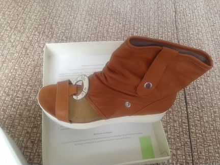 Босоножки ботиночки кожаные