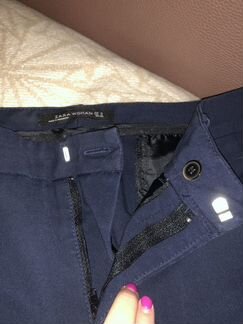 Синие Брюки Офисные zara