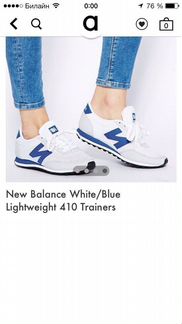 Кроссовки New Balance оригинал бело-синие