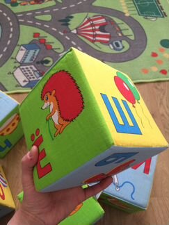 Кубики Мякиши большие Алфавит 15 см