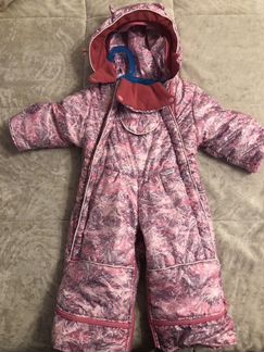 Комбинезон со съемным внутренним мехом 86 см