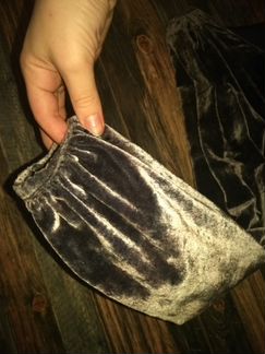 Бархатное платье с отливом металлик, 40 (XS)