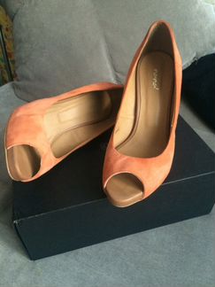 Туфли кораллового цвета, размер 39
