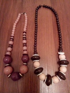 Бусы крупные винтажные Чешская бижутерия