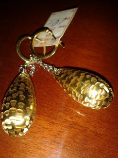 Серьги золото 750 п