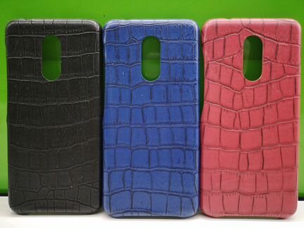 Чехол кожаный (Croc) для Xiaomi Redmi 5