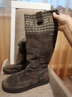 Осенние сапоги из нат. замши