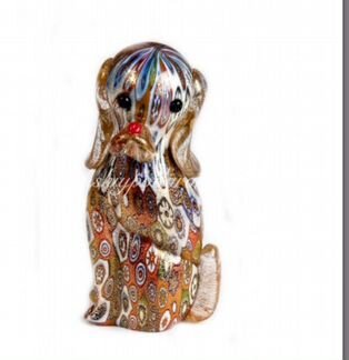 Собачка из муранского стекла