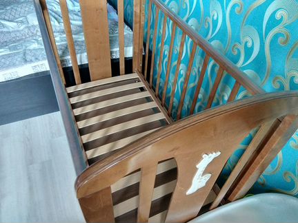 Детская кроватка с ящиком Можга (Красная Звезда)