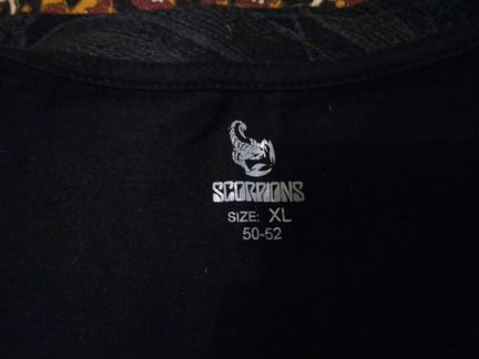 Футболка scorpions с первого концерта в Москве в 1