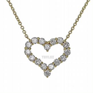 Золотое колье Tiffany с бриллиантами 0.6 ct