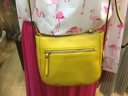 Женская кожаная сумка кросс боди