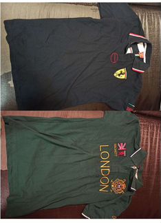 Поло мужские 46 48 новые 2 шт Феррари и Лондон