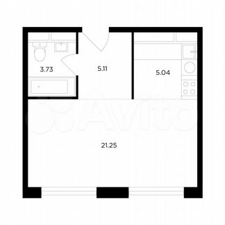 Квартира-студия, 35.1 м², 17/27 эт.